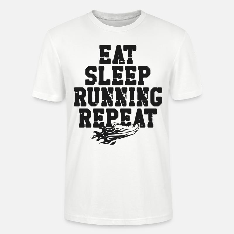 Running Runner Half Marathon - Stanley/Stella Unisex Bio-T-Shirt CRAFTER - Weiß