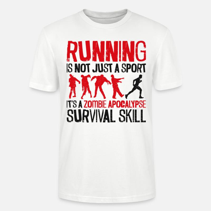 Running Runner Half Marathon - Stanley/Stella Unisex Bio-T-Shirt CRAFTER - Weiß