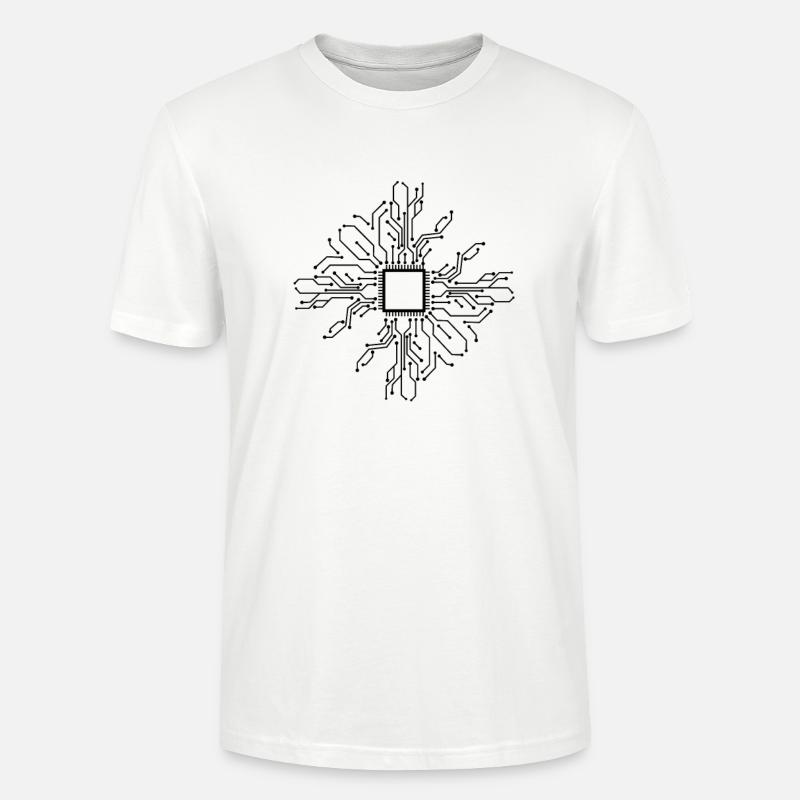 Electronics Technician PCB CPU - Stanley/Stella CRAFTER Unisex Organic T-Shirt - white