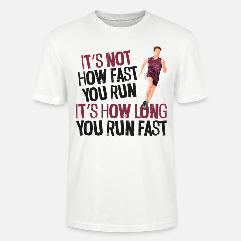 Running Runner Half Marathon - Stanley/Stella Unisex Bio-T-Shirt CRAFTER - Weiß