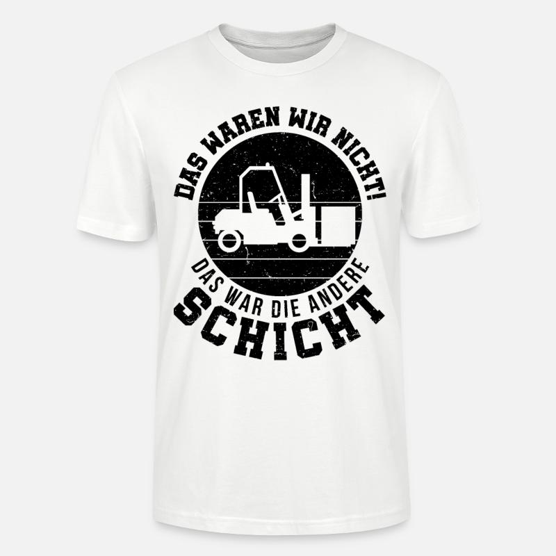 Gabelstapler Gabelstaplerfahrer Lagerarbeiter - Stanley/Stella Unisex Bio-T-Shirt CRAFTER - Weiß