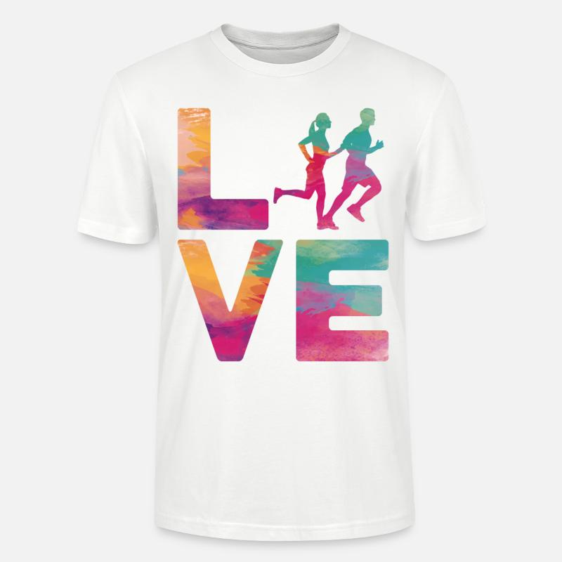 Running Runner Half Marathon - Stanley/Stella Unisex Bio-T-Shirt CRAFTER - Weiß