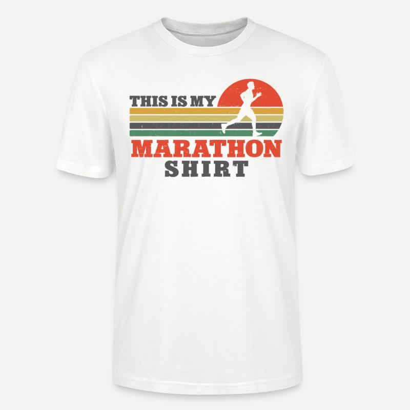 Running Runner Half Marathon - Stanley/Stella Unisex Bio-T-Shirt CRAFTER - Weiß