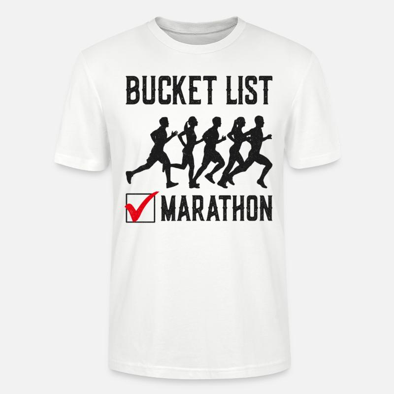 Running Runner Half Marathon - Stanley/Stella Unisex Bio-T-Shirt CRAFTER - Weiß