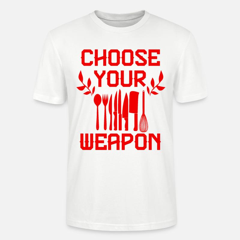 Cuisson d’une arme - T-shirt bio CRAFTER Stanley Stella Unisexe - blanc