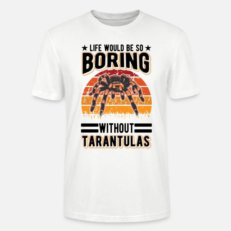 Tarantel Spinne Tarantula - Stanley/Stella Unisex Bio-T-Shirt CRAFTER - Weiß