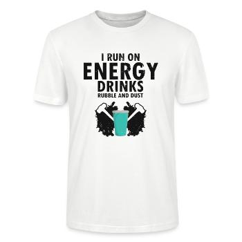 House demolition and house renovation - Stanley/Stella CRAFTER Unisex Organic T-Shirt - white - Front - Alina (178cm) & Michal (187cm)