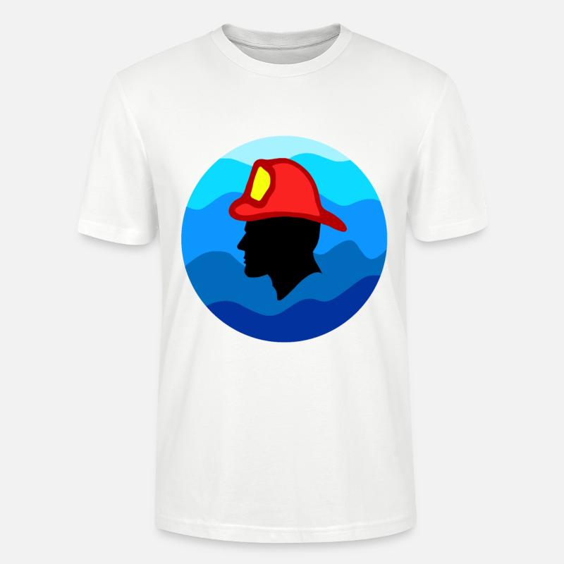 Pompier - T-shirt bio CRAFTER Stanley Stella Unisexe - blanc