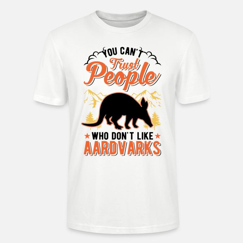Erdferkel Geschenk Aardvark - Stanley/Stella Unisex Bio-T-Shirt CRAFTER - Weiß