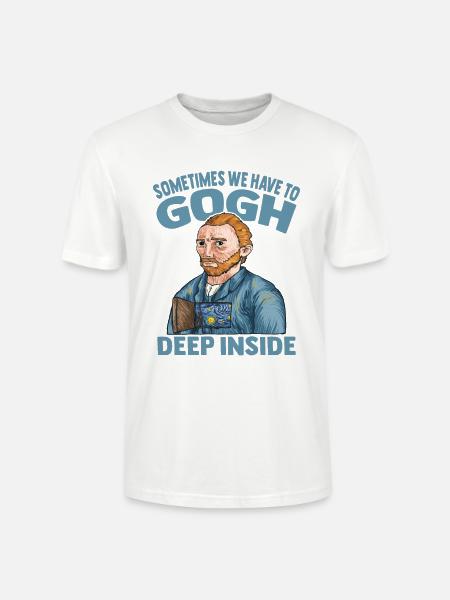 Van Gogh Kunst - Stanley/Stella Uniseks bio-T-shirt CRAFTER - wit