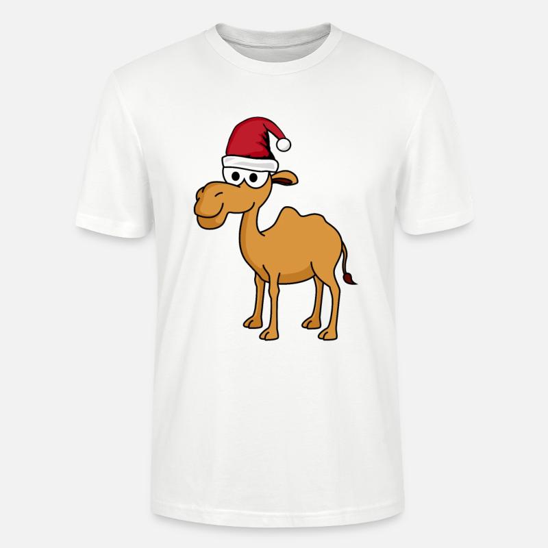 Kamel Comic Weihnachten - Stanley/Stella Unisex Bio-T-Shirt CRAFTER - Weiß