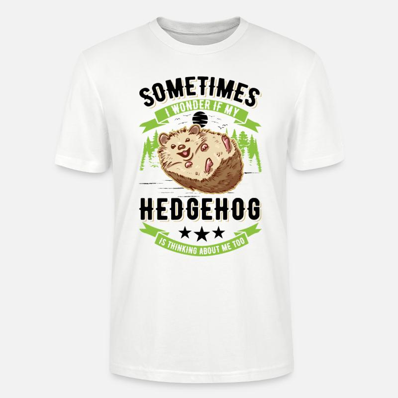 Igel Geschenk Stacheligel - Stanley/Stella Unisex Bio-T-Shirt CRAFTER - Weiß