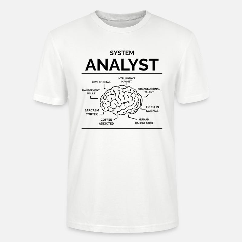Analyste de systèmes - T-shirt bio CRAFTER Stanley Stella Unisexe - blanc