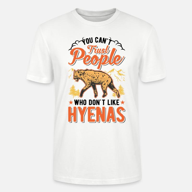 Hyäne Geschenk Erdwolf Hyena - Stanley/Stella Unisex Bio-T-Shirt CRAFTER - Weiß
