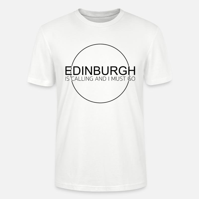 Edinburgh Spruch - Stanley/Stella Unisex Bio-T-Shirt CRAFTER - Weiß