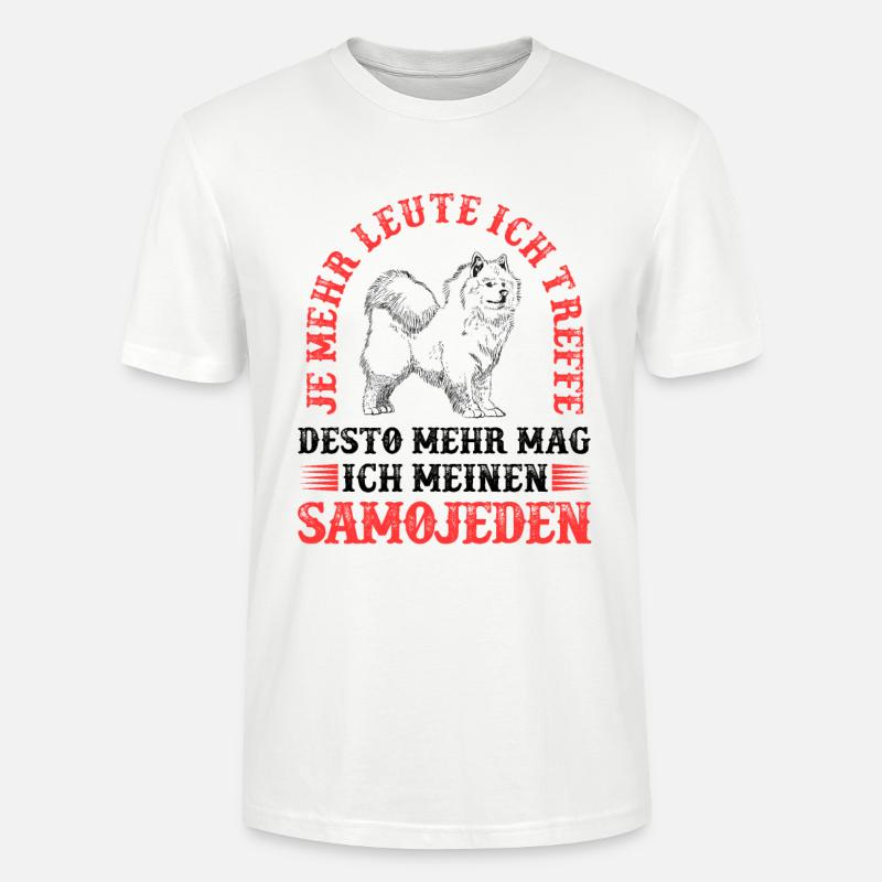 Samojede mehr mögen Samojedenspitz - Stanley/Stella Unisex Bio-T-Shirt CRAFTER - Weiß