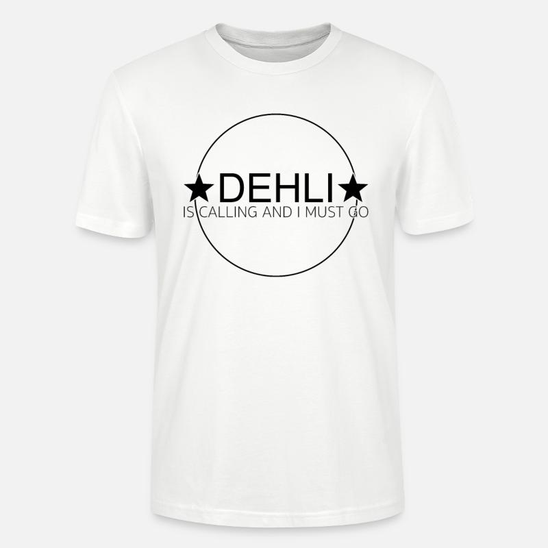 dehli is calling - Stanley/Stella Unisex Bio-T-Shirt CRAFTER - Weiß