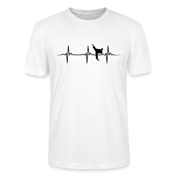 Taekwondo Taekwondoin Tae-Kwon-Do Tae Kwon Do - Stanley/Stella Unisex Bio-T-Shirt CRAFTER - Weiß - Vorne - Alina (178cm) & Michal (187cm)