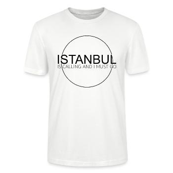Istanbul - T-shirt bio CRAFTER Stanley Stella Unisexe - blanc - Devant - Alina (178cm) & Michal (187cm)