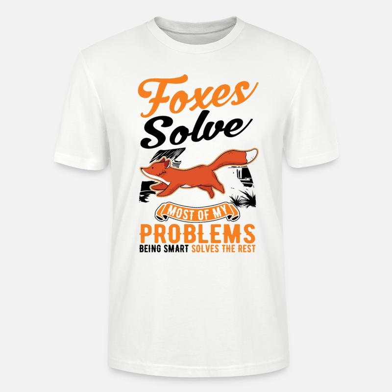 Fuchs Geschenk Rotfuchs - Stanley/Stella Unisex Bio-T-Shirt CRAFTER - Weiß