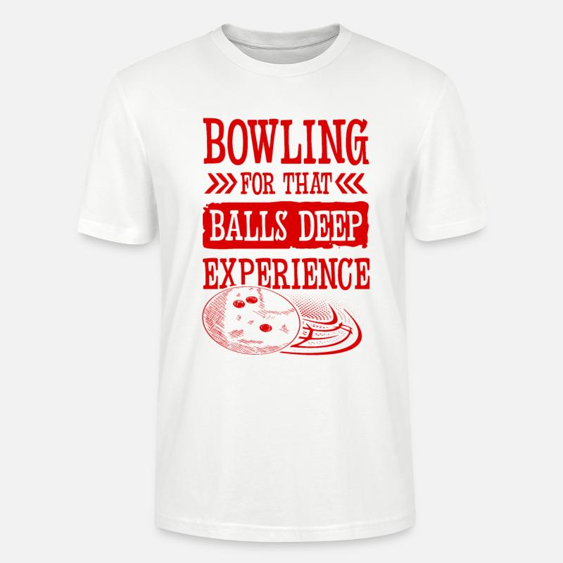 Bowling Experiment - Stanley/Stella Unisex Bio-T-Shirt CRAFTER - Weiß