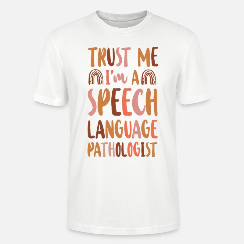 Speech Therapist Therapy Assistant - Stanley/Stella Unisex Bio-T-Shirt CRAFTER - Weiß