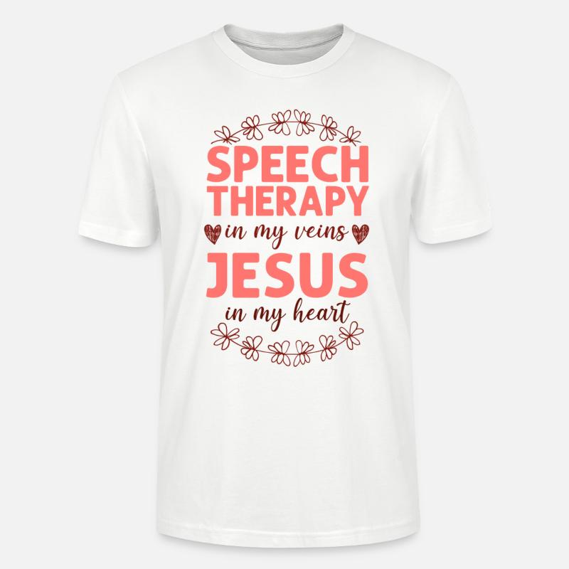 Speech Therapist Therapy Assistant - Stanley/Stella Unisex Bio-T-Shirt CRAFTER - Weiß