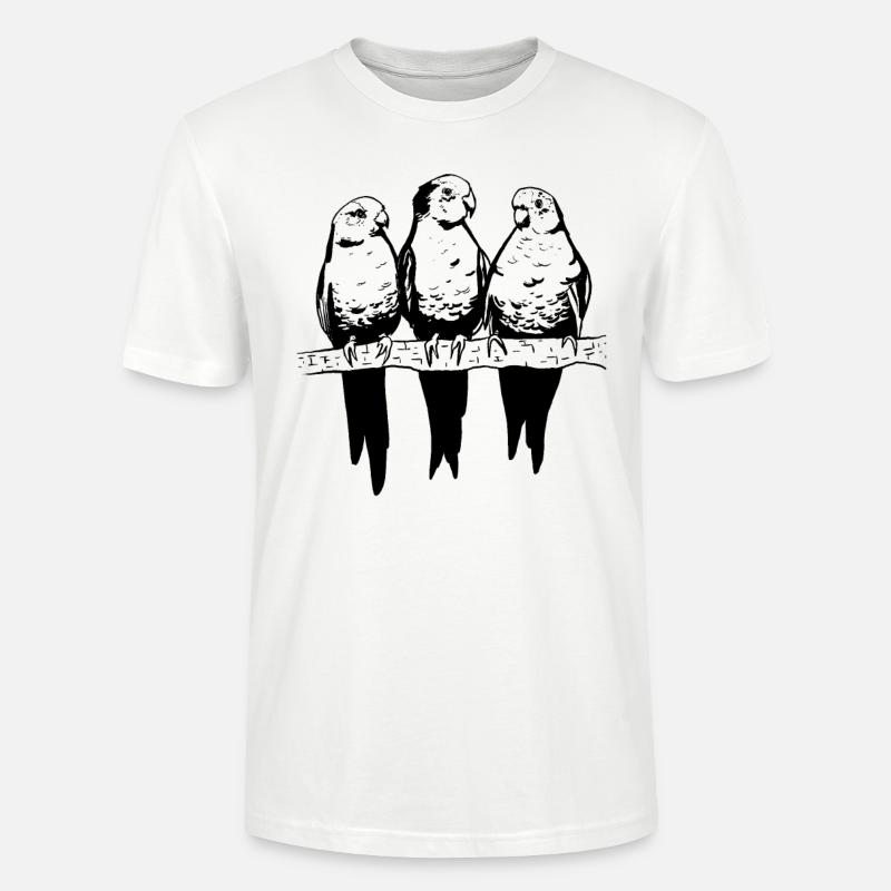 Budgerigar Budgerigar - T-shirt bio CRAFTER Stanley Stella Unisexe - blanc