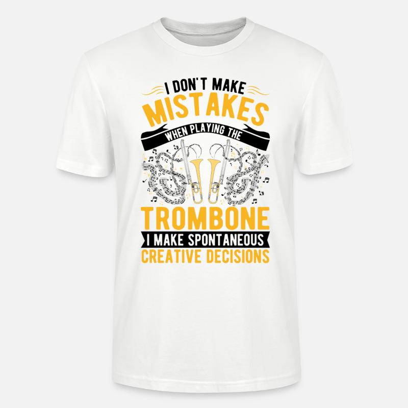 Trombone Creative Choices Tromboniste - T-shirt bio CRAFTER Stanley Stella Unisexe - blanc