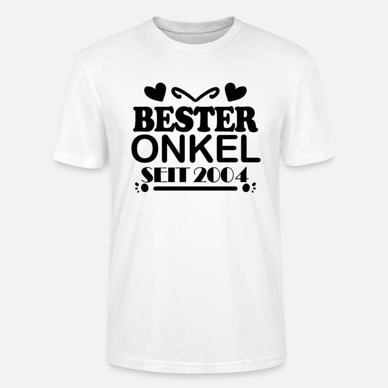 Bester Onkel seit 2004 - Stanley/Stella Unisex Bio-T-Shirt CRAFTER - Weiß