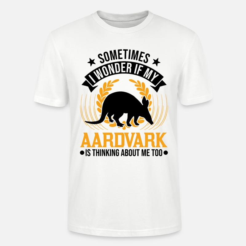 Erdferkel Geschenk Aardvark - Stanley/Stella Unisex Bio-T-Shirt CRAFTER - Weiß
