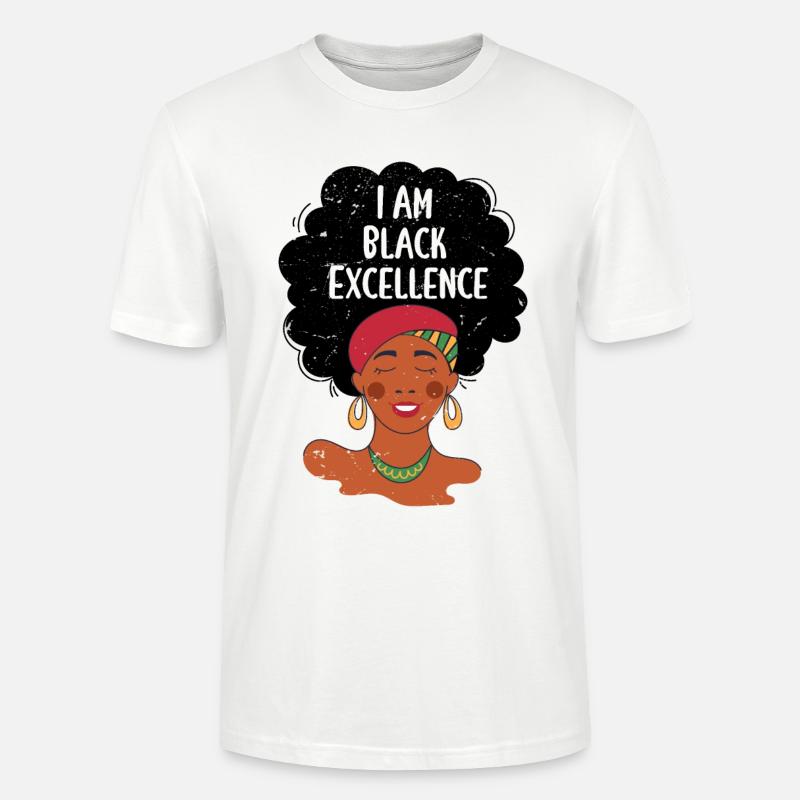 Ich bin Black Excellence - Stanley/Stella Unisex Bio-T-Shirt CRAFTER - Weiß