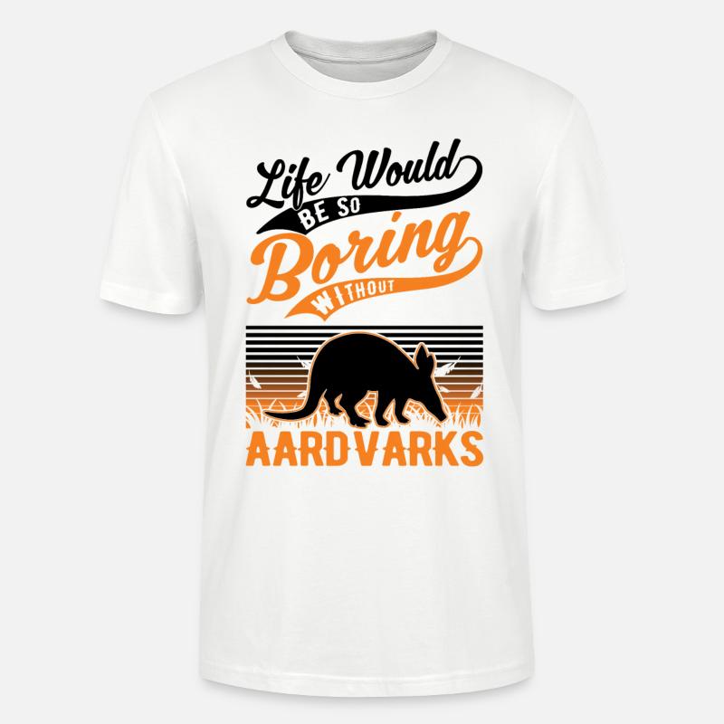 Erdferkel Geschenk Aardvark - Stanley/Stella Unisex Bio-T-Shirt CRAFTER - Weiß