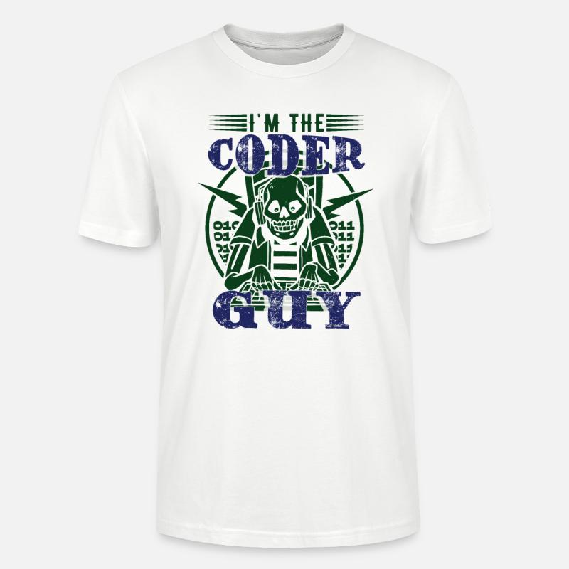 I'm The Coder Guy - Stanley/Stella CRAFTER Unisex Organic T-Shirt - white