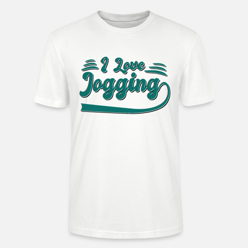 Ich liebe Joggen - Stanley/Stella Unisex Bio-T-Shirt CRAFTER - Weiß