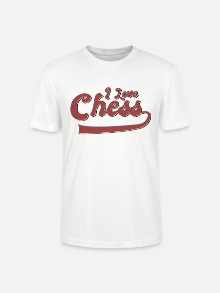 Ich liebe Schach - Stanley/Stella Unisex Bio-T-Shirt CRAFTER - Weiß