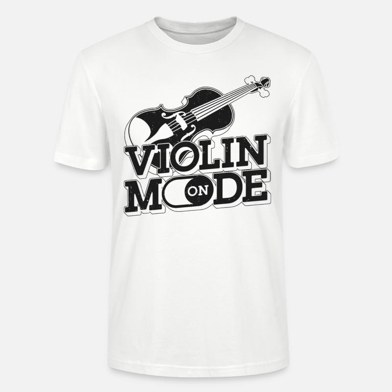 Violon Violoniste Mode Violon On - T-shirt bio CRAFTER Stanley Stella Unisexe - blanc