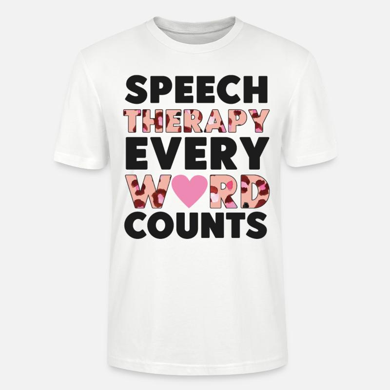 Speech Therapist Therapy Assistant - Stanley/Stella Unisex Bio-T-Shirt CRAFTER - Weiß