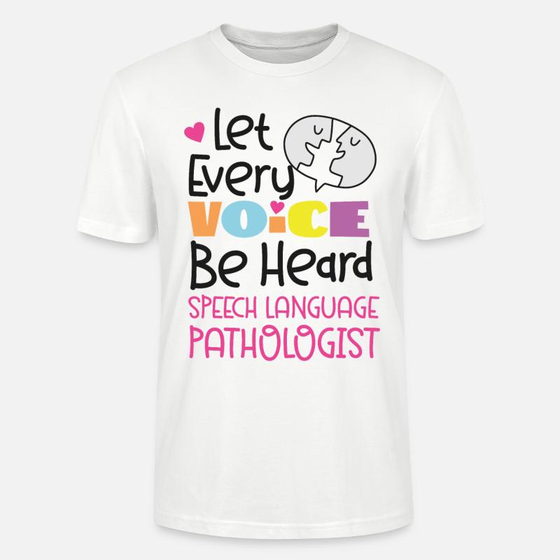 Speech Therapist Therapy Assistant - Stanley/Stella Unisex Bio-T-Shirt CRAFTER - Weiß