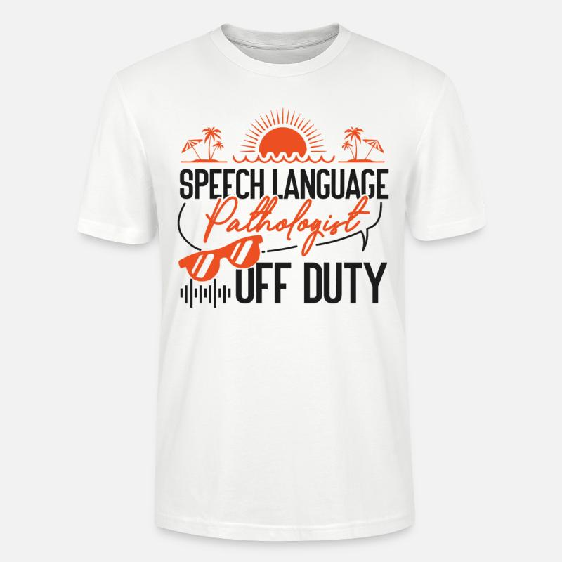 Speech Therapist Therapy Assistant - Stanley/Stella Unisex Bio-T-Shirt CRAFTER - Weiß