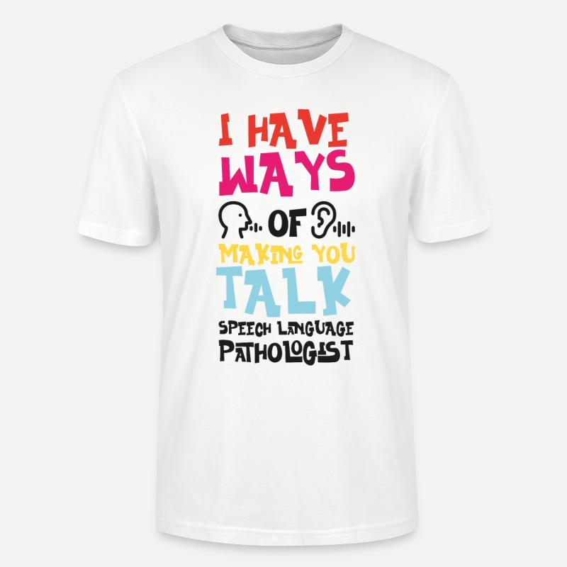 Speech Therapist Therapy Assistant - Stanley/Stella Unisex Bio-T-Shirt CRAFTER - Weiß