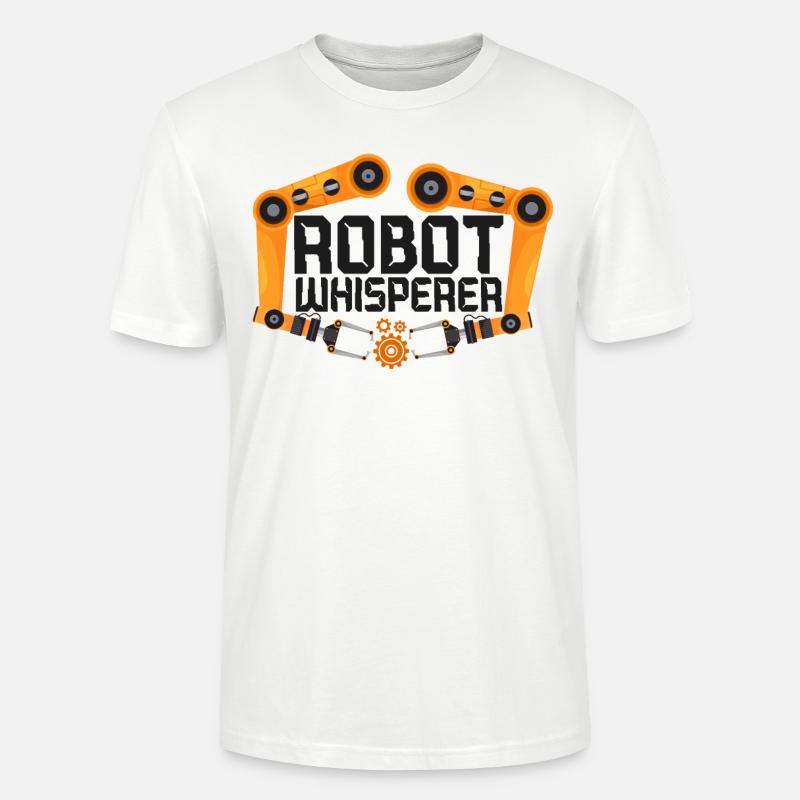 Robot Robotics Engineer Robot - Stanley/Stella CRAFTER Unisex Organic T-Shirt - white