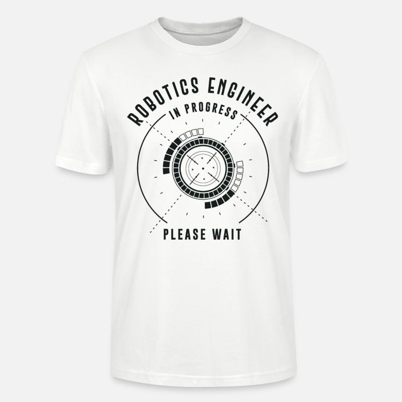 Robot Robotics Engineer Robotics - Stanley/Stella CRAFTER Unisex Organic T-Shirt - white