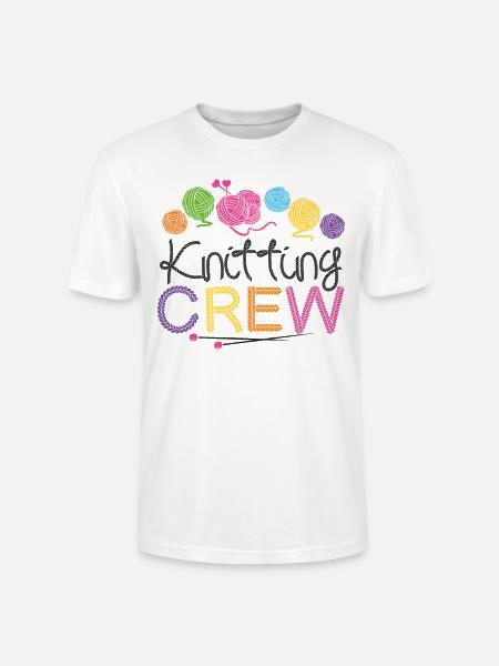 Knitting Knitter Knitting Crew - Stanley/Stella Unisex Bio-T-Shirt CRAFTER - Weiß