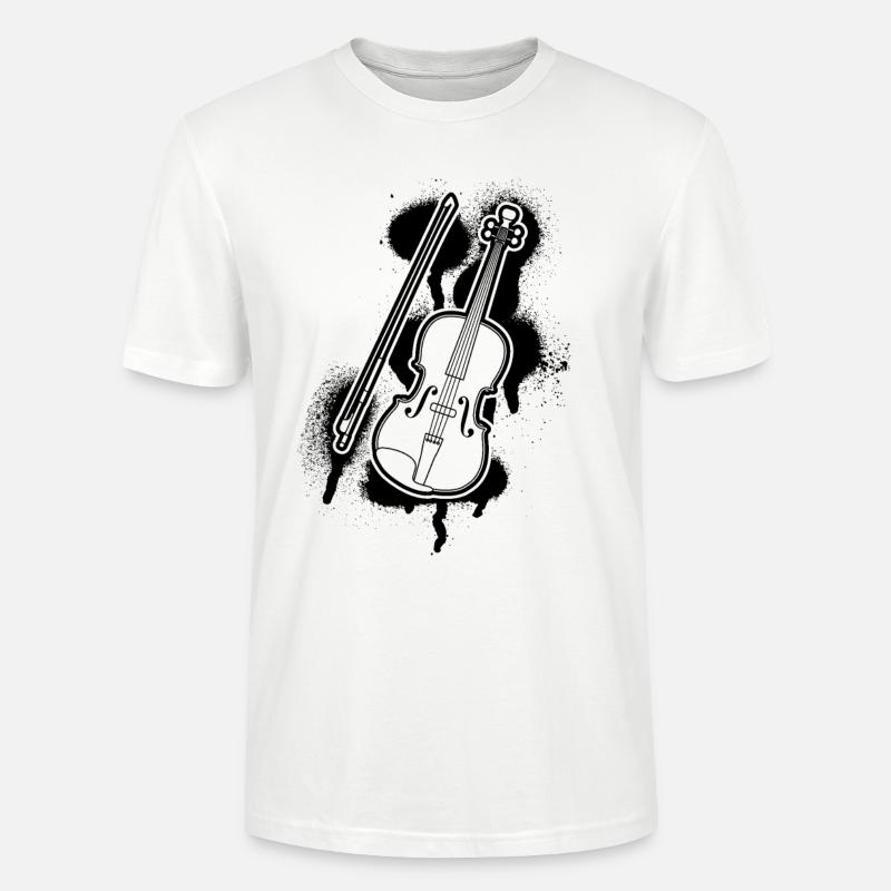 Violon Violoniste Violoniste - T-shirt bio CRAFTER Stanley Stella Unisexe - blanc