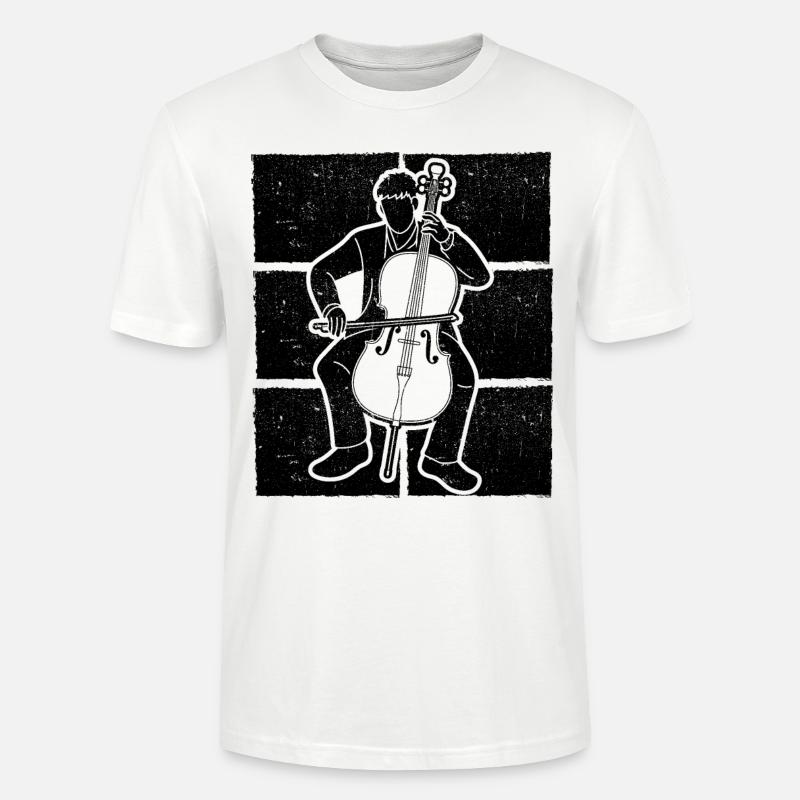 Cello Cellospieler Cellist - Stanley/Stella Unisex Bio-T-Shirt CRAFTER - Weiß
