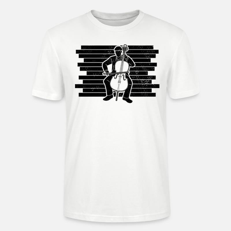 Cello Cellospieler Cellist - Stanley/Stella Unisex Bio-T-Shirt CRAFTER - Weiß