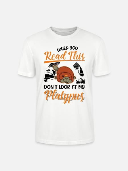 Schnabeltier Platypus - Stanley/Stella Unisex Bio-T-Shirt CRAFTER - Weiß