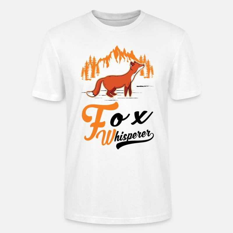 Fuchsflüsterer Fox Whisperer Fuchs - Stanley/Stella Unisex Bio-T-Shirt CRAFTER - Weiß
