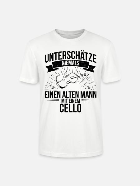 Cello Cellospieler Cellist - Stanley/Stella Unisex Bio-T-Shirt CRAFTER - Weiß